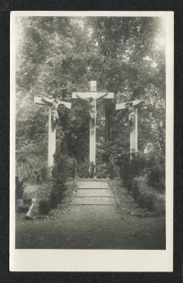 1937 Jesus Christ On Cross Postcard sent from Ilsenburg
