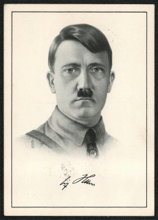 1938 The Führer and Reich Chancellor, Adolf Hitler special card for Hitler's 49th birthday