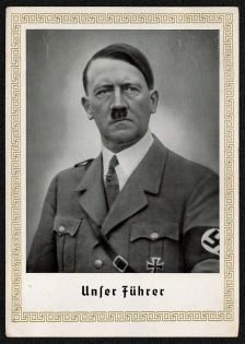 1940 Unser Fuhrer (Our Leader) Special postmark Hitler’s meeting with Mussolini in Munich