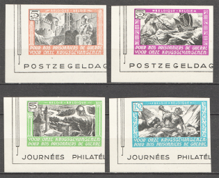 1942 Reich Belgian Legion (Imperf, Full Set, MNH)