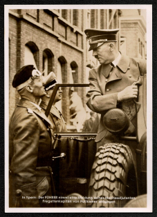 1940 German Occupation Luxembourg FDC card The Fuhrer gets a good report from his Marine Adjutant and Navy Commander