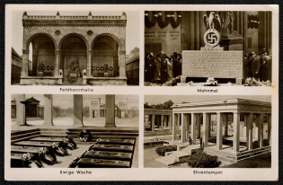 1942 Munich. General’s Monument, Memorial Tablet, Eternal Watch, Temple of Honor