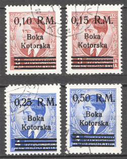 1944 Kotor Reich Occupation (Full Set, CV $50, Cancelled)