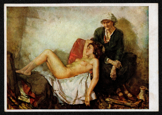 "1937 Munich House of German Art Karl Truppe “Being and Passing Away"""