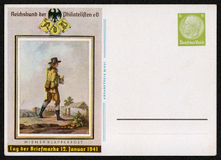 1941 Day of the Stamp Viennese Klapper Postman