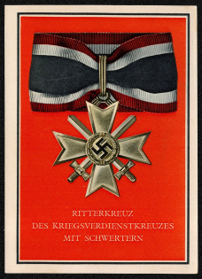 1941 War Medals of the Greater German Reich Knights Cross of the War Merit Cross with Swords