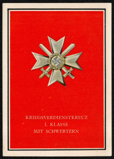 1941 War Medals of the Greater German Reich War Service Cross, First Class with Swords