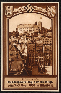 1933 Reich party rally of the NSDAP in Nuremberg, View of the castle