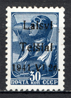 1941 Germany Occupation of Lithuania Telsiai 30 Kop (Type II, MNH)