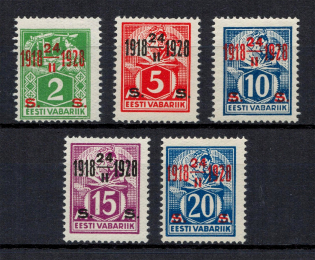 1928 Estonia (Full Set, CV $40, MNH)