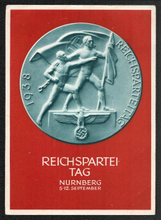 1938 Reich party rally of the NSDAP in Nuremberg. Plaque by Professor Richard Klein’s