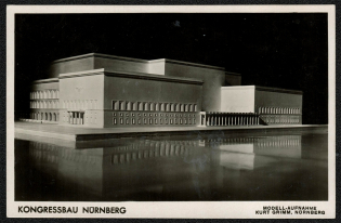 1939 Reich party rally of the NSDAP in Nuremberg. The Nurnberg Congressional Building