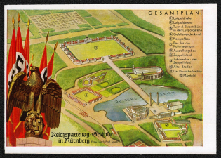 1939 Reich party rally of the NSDAP in Nuremberg. The Nuremberg Party Rally Grounds. UNISSUED, PROBE on Painting Canvas