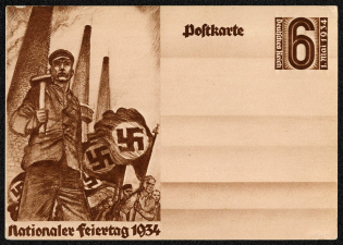 1934 Worker, Chimneys and Flags