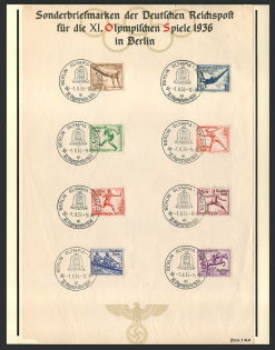 1936 Summer Olympic Games in Berlin Souvenir sheet