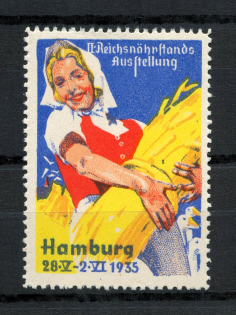 1935 Agricultural Poster Stamp Hamburg, Germany