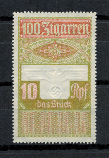 1944 10Rpf Cigar Tobacco Tax, Germany (MNH)