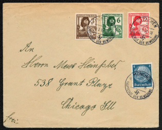 1937 First Day Cover 3 March 1937 Civil Air Defense League Munich