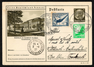 1937 Get to Know Germany! series depicts The Art Museum of Dusseldorf