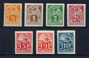 1922-24 Estonia (Full Set, CV $130, MH/MNH)