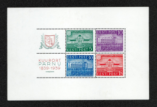 1939 Estonia (Souvenir Sheet, CV $40)