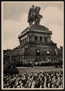 1933 The German Labor Front at the Deutschen Eck, Propaganda Card