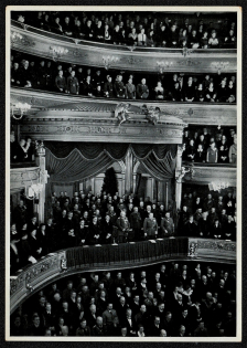 1934 Volks Day of Mourning The Celebration in the Berlin State Opera House, Propaganda Card