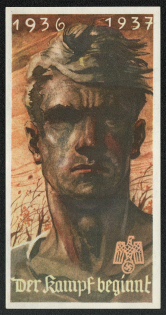 1937 The Fight Begins, Propaganda Poster