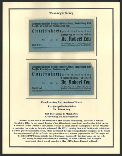1936 Complementary Rally Admission Tickets