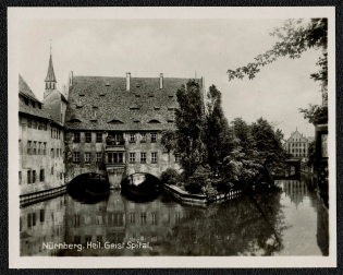 Nuremberg. Photo Holy Ghost Hospital dating from 1381