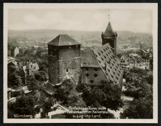 Nuremberg. Photo Funfeckiger Tower with Folterkammer, Kaiserstallung and Lug-ins-Land