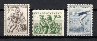 1954 Czechoslovakia (Full Set, CV $20, MNH/MLH)