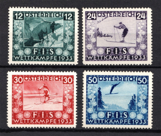 1933 Austria (Mi. 551-554, Full Set, CV $660)