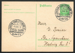 1936 Berlin-Charlottenburg Specail Postmark