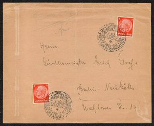 1938 Postally used cover franked with Scott No. 420 cancelled 20 April