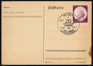 1941 The 15ffh Anniversary of the Death of Mozart first day of usage for the Mozart issue