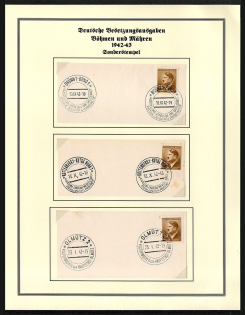 1941 Bohemia and Moravia Special Postmarks