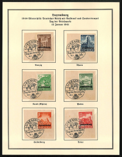 1941 Occupation of Luxembourg Special postmarks (4 photo)