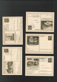 "Group of 5 Postcards, ""Explore Germany"" Series #6"