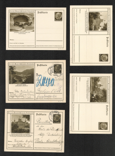 "Group of 5 Postcards, ""Explore Germany"" Series #64"