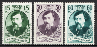 1939 USSR Anniversary of the Death of Chernyshevsky (Full Set, MNH)