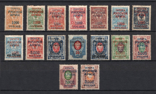 1921 Wrangel Issue Type 1, Russia Civil War (Perforated, Signed)