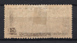 1931 50k Airship Constructing in USSR, Soviet Union USSR (Partial OFFSET)