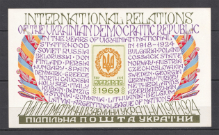 1969 International Relations Of Ukraine Underground Post (Souvenir Sheet, MNH)