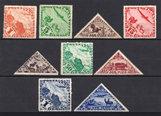 1934 Tannu Tuva, Russia Civil War Airmail (Full Set, MH/MNH)