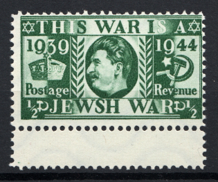 Germany Anti-British and Anti-Soviet Propaganda Stalin Jewish War (CV $200)