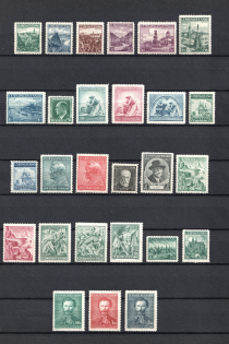 1918-38 Czechoslovakia Collection (Full Sets, 2 Scans, CV $40, MH/MNH)