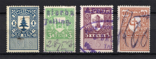 Estonia Baltic Fiscal Revenue Stamps (Canceled)