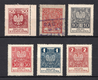 Poland Postage Due Revenue Stamps (Canceled)