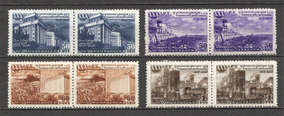 1948 30th Anniversary of Ukrainian SSR, Soviet Union USSR (Pairs, Full Set, MNH)